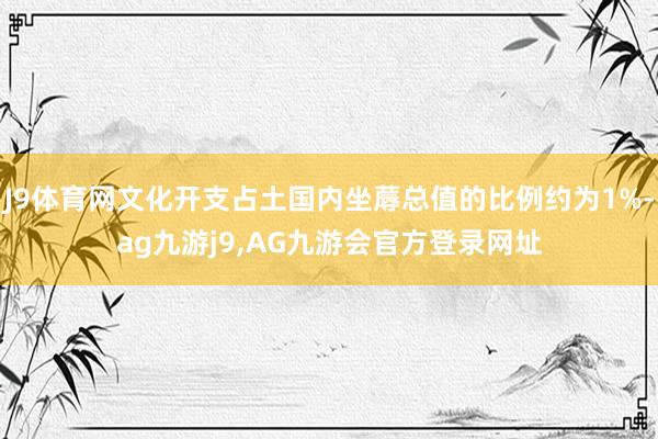 J9体育网文化开支占土国内坐蓐总值的比例约为1%-ag九游j9,AG九游会官方登录网址