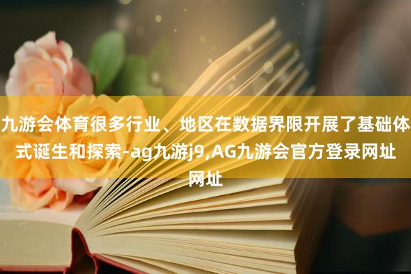 九游会体育很多行业、地区在数据界限开展了基础体式诞生和探索-ag九游j9,AG九游会官方登录网址